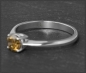 Preview: Diamant Ring, 0,69ct lupenrein & cognac, 585 Gold