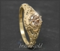 Preview: Ring cognac Diamant 0,87ct, 585 Gold, Jugendstil Design