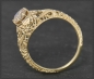 Preview: Ring cognac Diamant 0,87ct, 585 Gold, Jugendstil Design