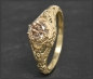 Preview: Ring cognac Diamant 0,87ct, 585 Gold, Jugendstil Design