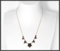 Preview: Collier Kette, 7,50ct rote Granate, 333 Gold, Antik