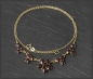 Preview: Collier Kette, 7,50ct rote Granate, 333 Gold, Antik