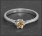 Preview: Diamant Ring, 0,31ct cognac Brillant, 585 Gold Solitär