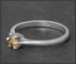 Preview: Diamant Ring, 0,31ct cognac Brillant, 585 Gold Solitär