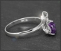 Preview: Diamant & Amethyst Cocktail Ring, 585 Weißgold