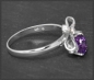 Preview: Diamant & Amethyst Cocktail Ring, 585 Weißgold