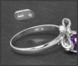 Preview: Diamant & Amethyst Cocktail Ring, 585 Weißgold