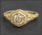 Preview: Brillant Ring 0,92ct, Jugendstil Design, 585 Gold