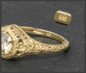 Preview: Brillant Ring 0,92ct, Jugendstil Design, 585 Gold
