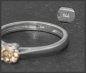 Preview: Diamant Ring, 0,55ct champagner Brillant , 585 Gold