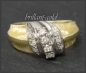 Preview: Vintage 0,25ct Diamant Ring, Gelbgold & Weißgold