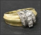 Preview: Vintage 0,25ct Diamant Ring, Gelbgold & Weißgold