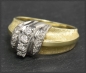 Preview: Vintage 0,25ct Diamant Ring, Gelbgold & Weißgold