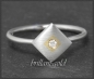 Preview: Diamant Ring, Designer Schmuck aus Platin & Gold