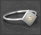 Preview: Diamant Ring, Designer Schmuck aus Platin & Gold