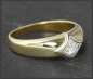 Preview: Diamant Ring 0,12ct Solitär, 585 Gold, Vintage