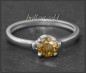 Preview: Diamant Ring, 0,64ct oranger Brillant, 585 Weißgold