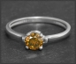 Preview: Diamant Ring, 0,64ct oranger Brillant, 585 Weißgold