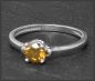 Preview: Diamant Ring, 0,64ct oranger Brillant, 585 Weißgold