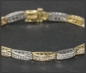 Preview: Diamant 585 Gold Armband, 3,20ct Brillanten, Tennisarmband