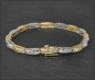 Preview: Diamant 585 Gold Armband, 3,20ct Brillanten, Tennisarmband