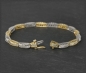 Preview: Diamant 585 Gold Armband, 3,20ct Brillanten, Tennisarmband