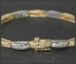 Preview: Diamant 585 Gold Armband, 3,20ct Brillanten, Tennisarmband