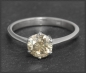 Preview: Diamant Solitär Ring, 1,34ct champagner, 585 Gold