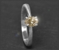 Preview: Diamant Ring 0,82ct, Fancy Cut Ovalschliff, 585 Gold