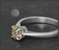 Preview: Diamant Ring 0,82ct, Fancy Cut Ovalschliff, 585 Gold