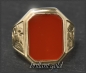 Preview: Karneol 333 Gold Ring, Gold Gravur, um 1950