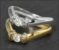 Preview: Brillant Ring 0,40ct lupenrein-vvs Diamanten, 585 Gold