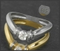 Preview: Brillant Ring 0,40ct lupenrein-vvs Diamanten, 585 Gold