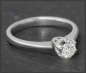 Preview: Diamant Ring, 0,26ct Solitär Brillant, 585 Gold, Antik
