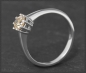 Preview: Diamant Ring, 0,55ct Brillant in champagner, 585 Gold
