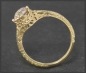 Preview: Ring mit 1,07ct Diamant aus 585 Gold, Jugendstil Design