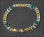 Preview: Diamant & Smaragd Armband mit 4,72ct, 750 Gold