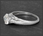 Preview: Diamant Jugendstil Design Ring, 1ct Solitär, 585 Gold