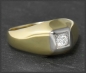 Preview: Brillant Ring, lupenrein & River 0,16ct, Gold & Platin