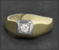 Preview: Brillant Ring, lupenrein & River 0,16ct, Gold & Platin