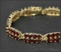 Preview: Granat & 333 Gold Armband mit 11ct, Tennisarmband