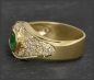 Preview: Diamant & Smaragd Ring mit 1,60ct, 585 Gelbgold
