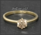 Preview: Ring mit 0,60ct Brillant in champagner, 585 Gelbgold