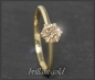 Preview: Ring mit 0,60ct Brillant in champagner, 585 Gelbgold