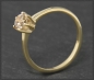 Preview: Ring mit 0,60ct Brillant in champagner, 585 Gelbgold