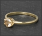 Preview: Ring mit 0,60ct Brillant in champagner, 585 Gelbgold