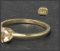 Preview: Ring mit 0,60ct Brillant in champagner, 585 Gelbgold