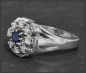 Preview: Vintage 0,93ct Saphir & Diamant Ring, 585 Gold