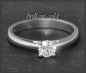 Preview: Lupenreiner Diamant Ring, 0,42ct Solitär, 750 Gold