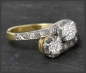 Preview: Diamant "toi et moi" Ring mit 1,02ct, 585 Gold & Platin